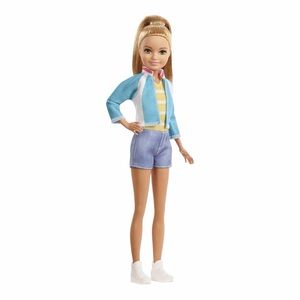 Barbie Fashion Doll with Blue Jacket and Denim Shorts